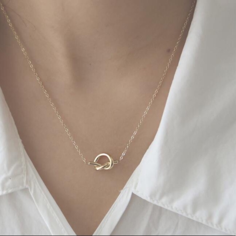 18k gold stamped vermeil titanium steel neckl… - Picture 4 of 6